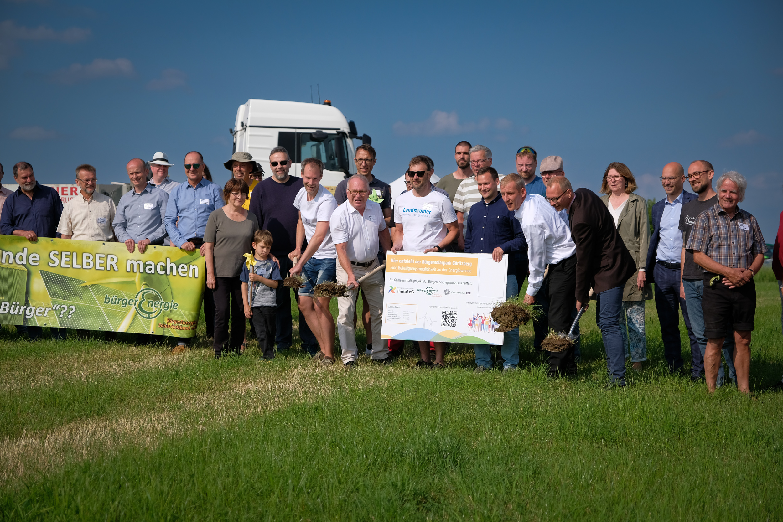Spatenstich in Göritzberg: Das bislang größte Bürgerenergieprojekt in Thüringen